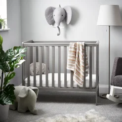 OBaby Bantam Space Saver Cot - Taupe Grey