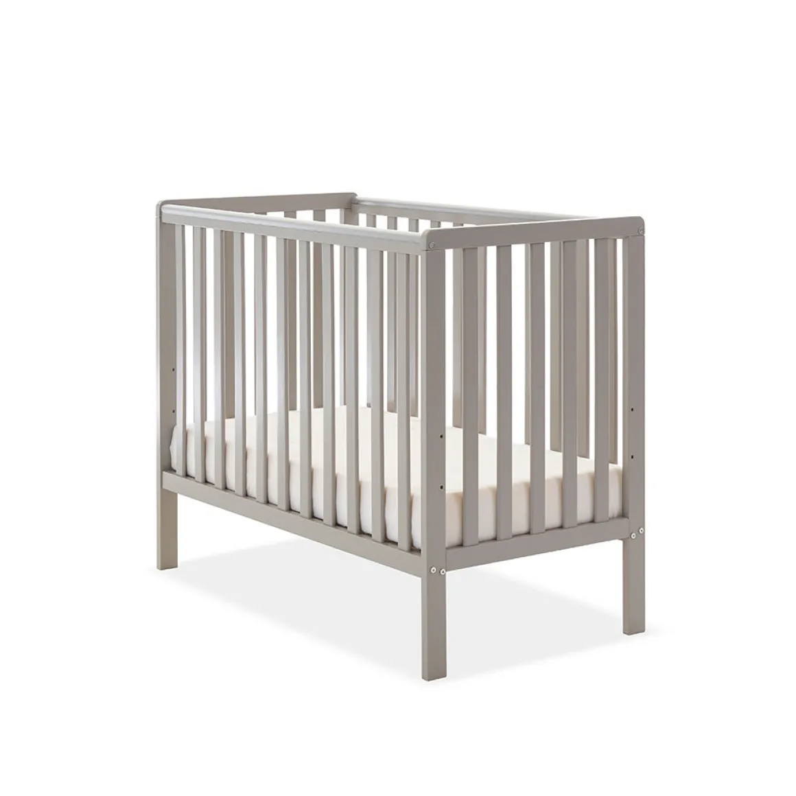 OBaby Bantam Space Saver Cot - Warm Grey
