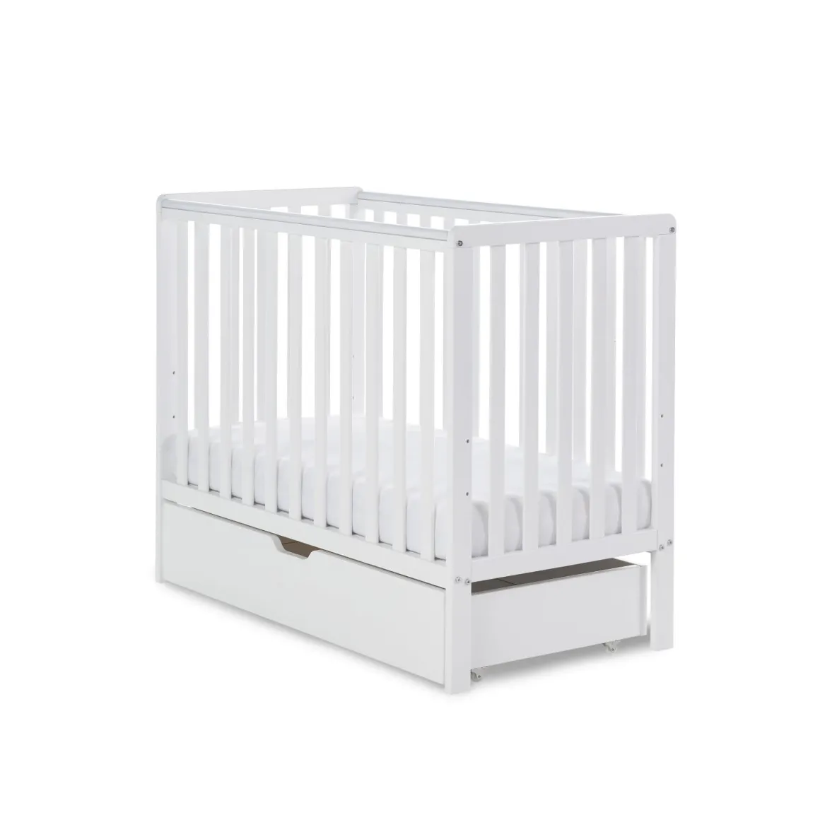 OBaby Bantam Space Saver Cot - White
