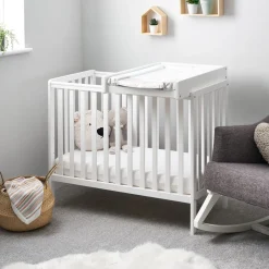 OBaby Bantam Space Saver Cot - White