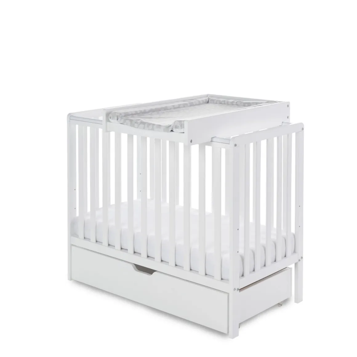 OBaby Bantam Space Saver Cot - White