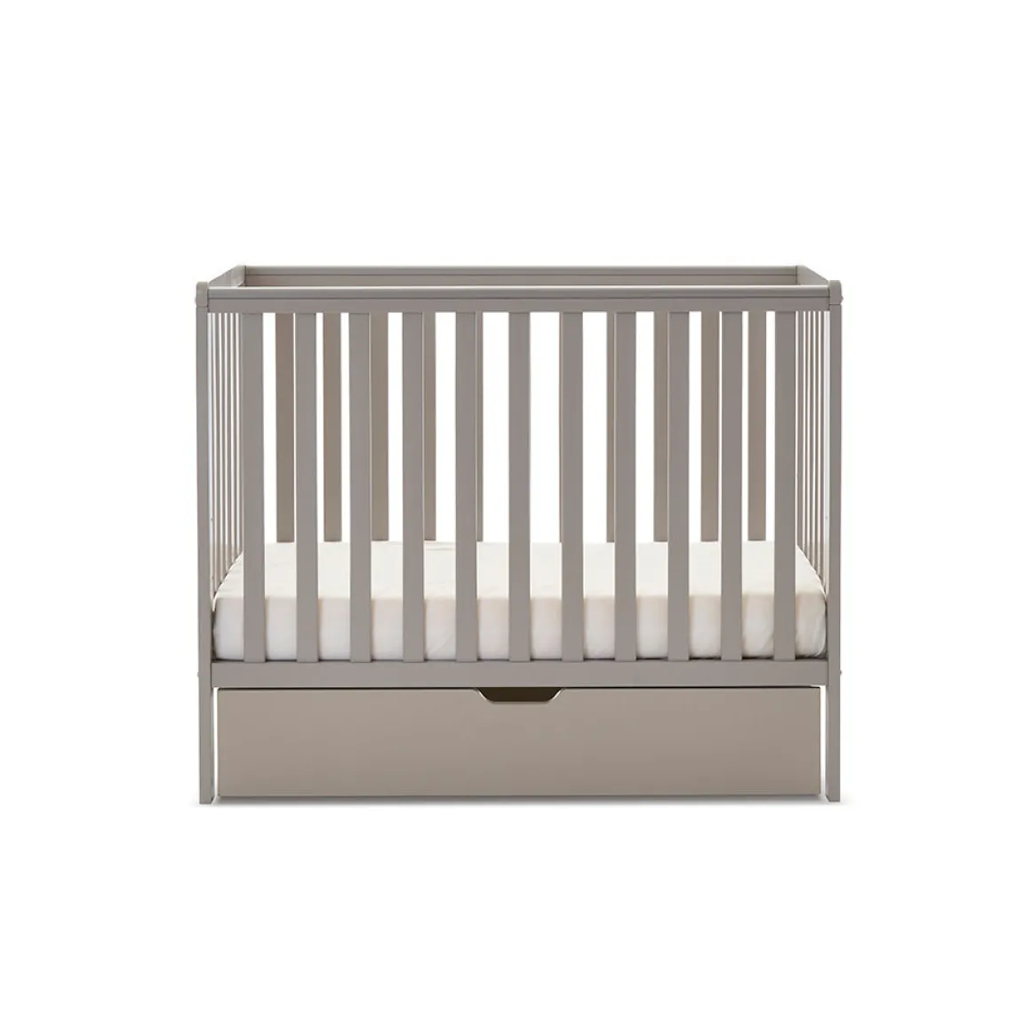 OBaby Bantam Space Saver Cot - Warm Grey