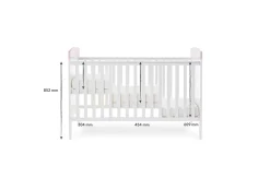 Obaby Grace Inspire Cot Bed – Me & Mini Me Elephant Pink