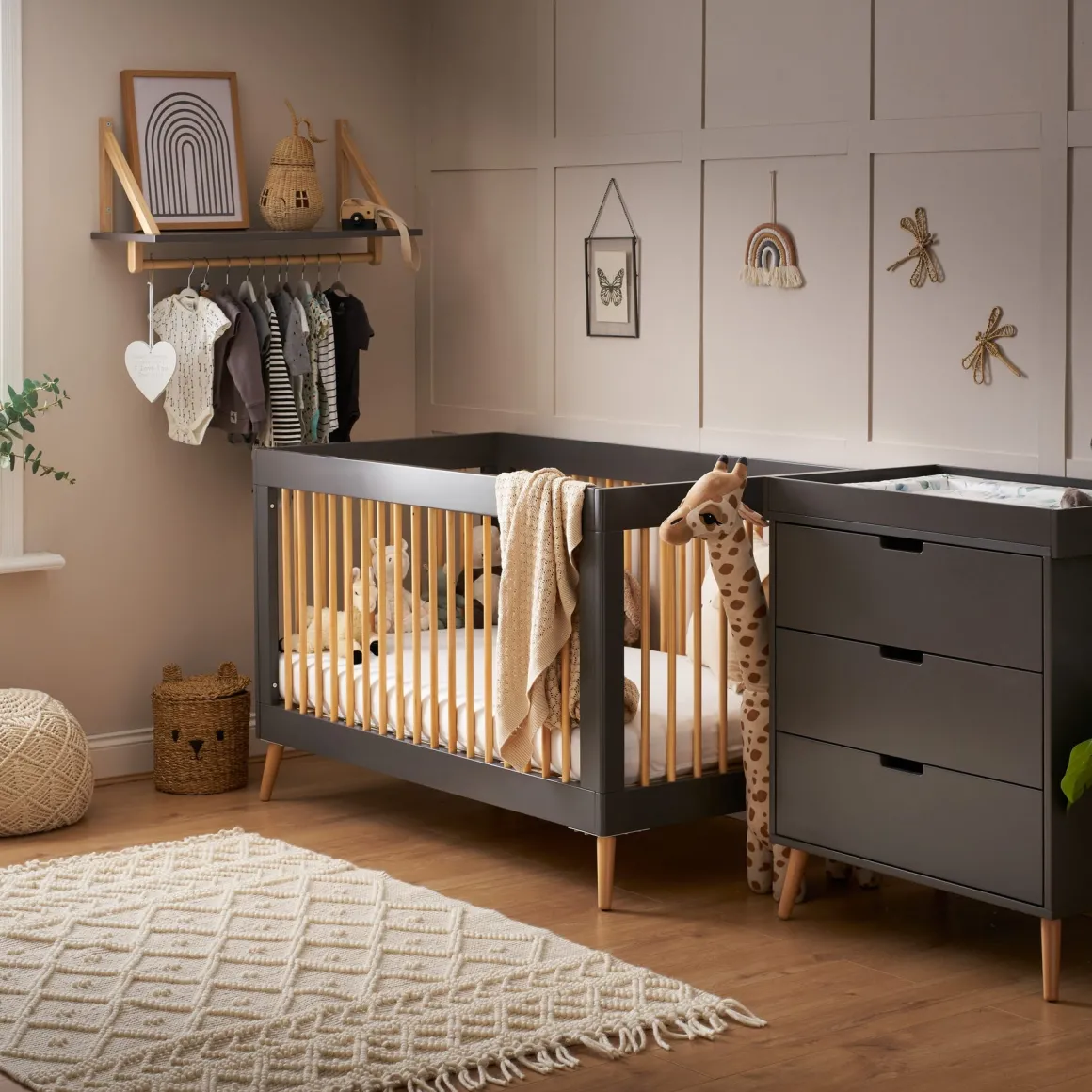 Obaby Maya Cot Bed 2 Piece Room Set