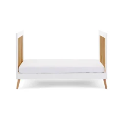 Obaby Maya Cot Bed 3 Piece Room Set - White with Natural