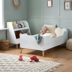 Obaby Maya Single Bed - White with Natural