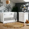 Obaby Nika 2 Piece Room Set & Underdrawer - WHITE WASH
