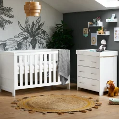 Obaby Nika 2 Piece Room Set - WHITE WASH