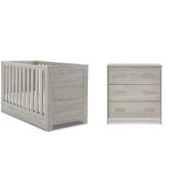 Obaby Nika 2 Piece Room Set & Underdrawer - GREY WASH