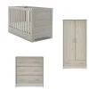 Obaby Nika 3 Piece Room Set & Underdrawer - GREY WASH