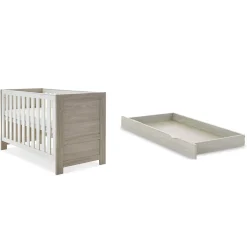 Obaby Nika 2 Piece Room Set & Underdrawer - GREY WASH & WHITE