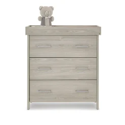 Obaby Nika 3 Piece Room Set & Underdrawer - GREY WASH