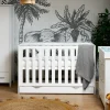 Obaby Nika Cot Bed & Under Drawer -WHITE WASH
