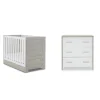 Obaby Nika Mini 2 Piece Room Set & Underdrawer - GREY WASH & WHITE