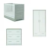Obaby Nika Mini 3 Piece Room Set & Underdrawer - GREY WASH & WHITE