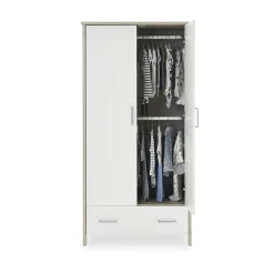 Obaby Nika Mini 3 Piece Room Set & Underdrawer - GREY WASH & WHITE