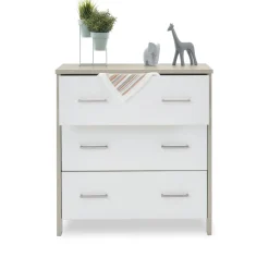 Obaby Nika Mini 2 Piece Room Set & Underdrawer - GREY WASH & WHITE