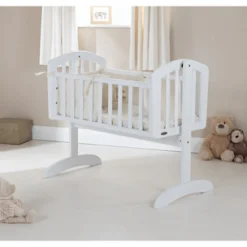 Obaby Sophie Swinging Crib - White
