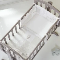 Obaby Sophie Swinging Crib - Warm Grey