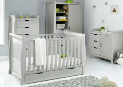 Obaby Stamford Classic 4 Piece Room Set - WARM GREY
