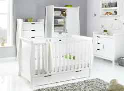 Obaby Stamford Classic 4 Piece Room Set - White