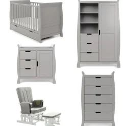 Obaby Stamford Classic 5 Piece Room Set - WARM GREY