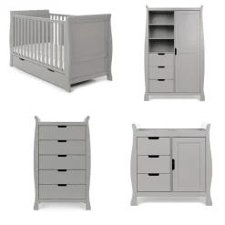Obaby Stamford Classic 4 Piece Room Set - WARM GREY