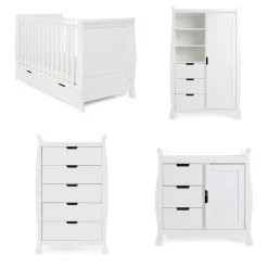 Obaby Stamford Classic 4 Piece Room Set - White