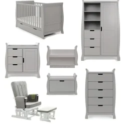 Obaby Stamford Classic 7 Piece Room Set - WARM GREY