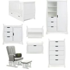 Obaby Stamford Classic 7 Piece Room Set - WHITE
