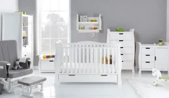 Obaby Stamford Luxe 7 Piece Room Set - White
