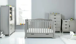 Obaby Stamford Luxe 4 Piece Room Set - WARM GREY