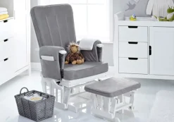 Obaby Stamford Luxe 5 Piece Room Set - White