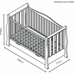 Obaby Stamford Luxe 4 Piece Room Set - WARM GREY