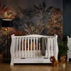 Obaby Stamford Luxe Cot Bed - WHITE