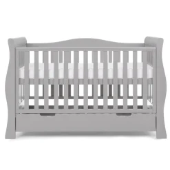 Obaby Stamford Luxe Cot Bed - WARM GREY