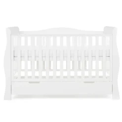 Obaby Stamford Luxe Cot Bed - WHITE