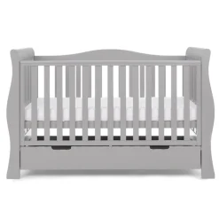 Obaby Stamford Luxe Cot Bed - WARM GREY