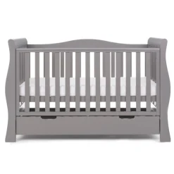 Obaby Stamford Luxe Cot Bed - TAUPE GREY