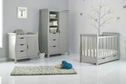 Obaby Stamford Mini 3 Piece Room Set - WARM GREY