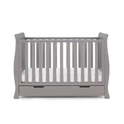 Obaby Stamford Mini Cot Bed - TAUPE GREY