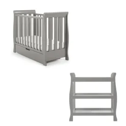 Obaby Stamford Space Saver 2 Piece Room Set - TAUPE GREY
