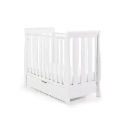 Obaby Stamford Space Saver Cot & Cot Top Changer - WHITE