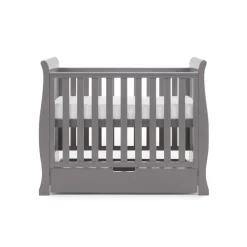 Obaby Stamford Space Saver Cot - TAUPE GREY