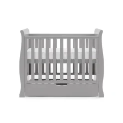 Obaby Stamford Space Saver Cot - WARM GREY