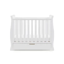 Obaby Stamford Space Saver Cot - WHITE