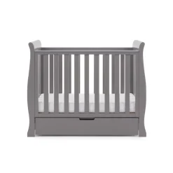 Obaby Stamford Space Saver Cot - TAUPE GREY