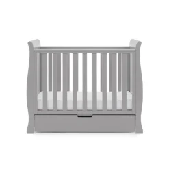 Obaby Stamford Space Saver Cot - WARM GREY