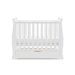 Obaby Stamford Space Saver Cot - WHITE