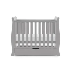 Obaby Stamford Space Saver Cot - WARM GREY